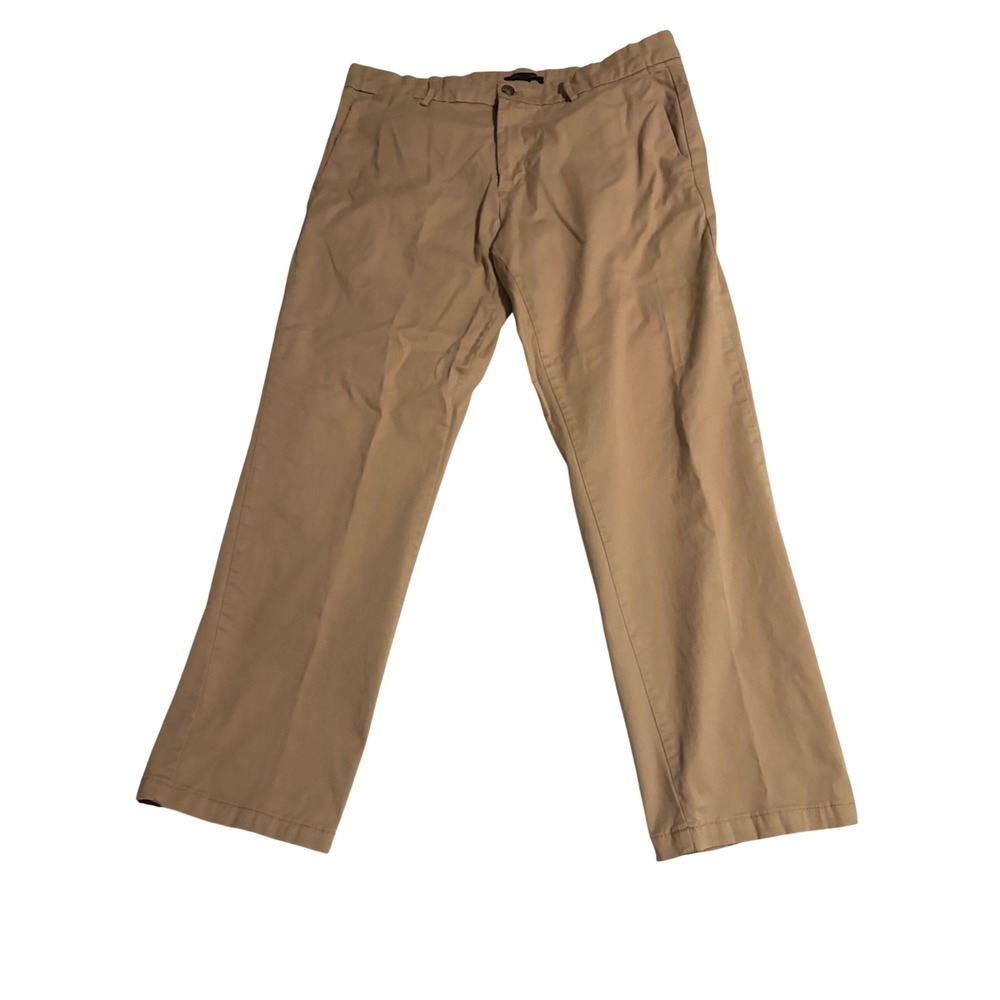 Banana Republic Chino Pants Classic Khaki Straight Leg Cotton Stretch 36x29